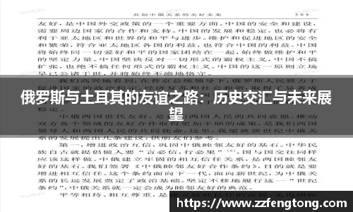 俄罗斯与土耳其的友谊之路：历史交汇与未来展望